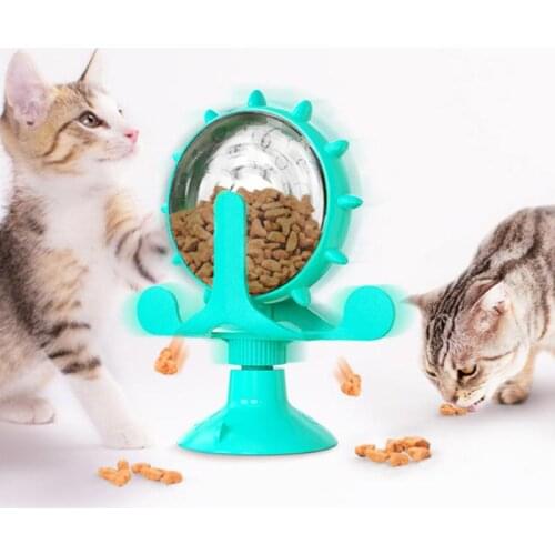 Pet Toy Tickle Cat Slow Feeder Leaking Feeder Pinwheel Wheel Puppy Dog Toy Funny Cat Slow Food Leaking Feeder Pinwheel Turntable
