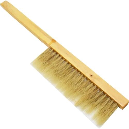 Beekeeping Tools Wood Honey Brush Wasp bee Sweep Two Rows Of Horse Tail Hair New Bee Brush Beekeeping Equipment