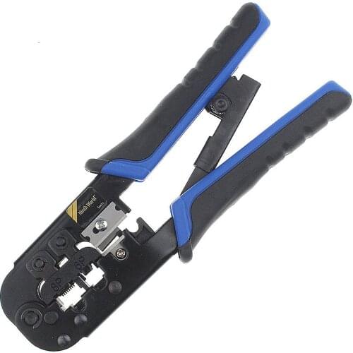 High Quality Modular Telecom Crimping Pliers Tool Network Cable Ratchet Crimping Pliers for 4P 6P 8P RJ-11/RJ-12 RJ-45