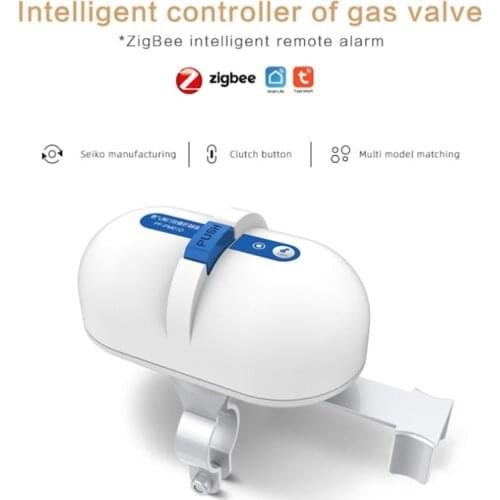 Tuya Smart Zigbee Water Valve Gas Valve Controller Compatible With Alexa Google Home Shut Off Controller Gateway Required