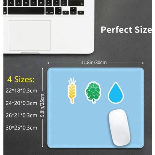 Beer Ingredients Mouse Pad DIY Print Beer Beer Gift Brewery Homebrew Gift Home Brewer Beer Lover Gift