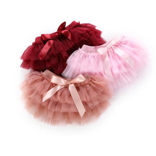 Newborn Baby Girls Layer Ballet Dance Pettiskirt Shorts Skirt Tulle Skirt Tutus+Headwear