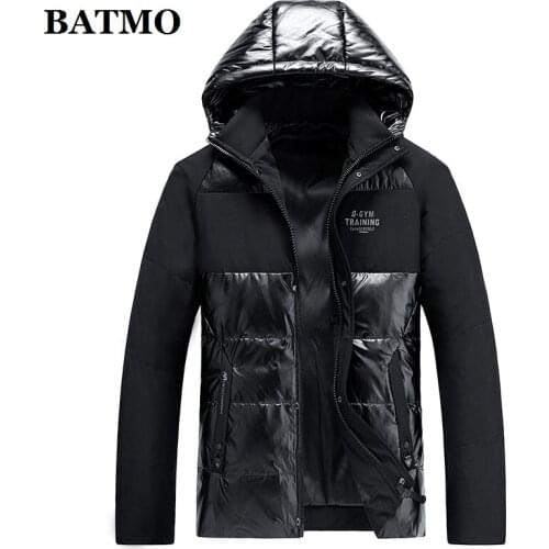 BATMO 2019 new arrival winter duck down hooded jackets men,mens winter coat,plus-size YR9011