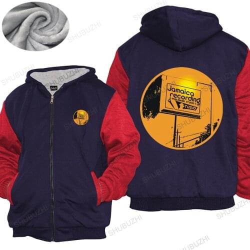 Homme hoodies winter men thick hoody STUDIO 1 CIRCLE LOGO dub reggae trojan records vinyl ska blue beat Mens thick hoody TOPS