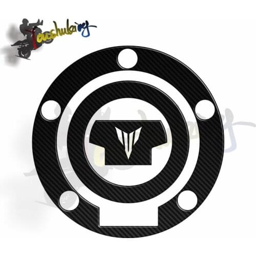 Fuel Tank Cap Sticker Fit For MT MT-07 MT-09 MT07 MT09 FZ-07 FZ-09 Decorative Protector 3D Carbon Fiber Reflectiveyamaha