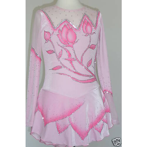 Adult Figure Ice Skating Dresses With Spandex Graceful New Brand Figure Skating Competition Dress DR4033