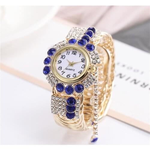 Khorasan Luxury Top Brand Alloy Fashion Watch Creative Design Ladies Quartz Bracelet Watch Womens Bracelet set Relogio feminino