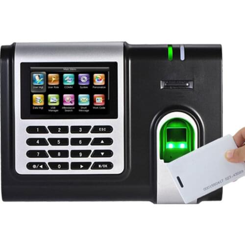 ZK X628-C Time Attendance Machine USB Smart Biometric Time Recording 3000 Users Fingerprint Time Clock Optional RFID Card Reader