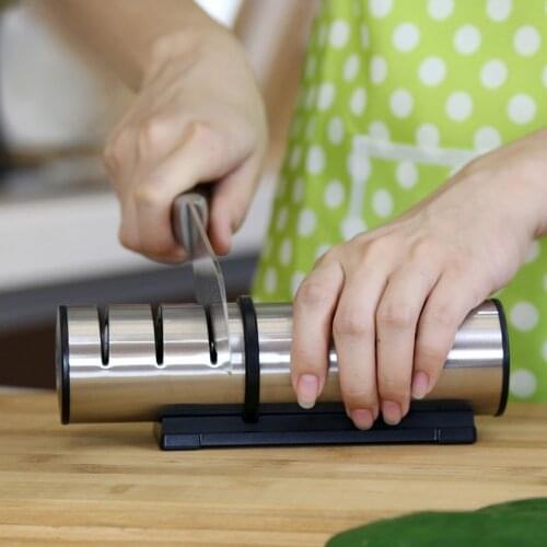 XYj 1PC 3 Stages Kitchen Knife Sharpener Kitchen Sharpening Stone Tungsten Steel and Stainless Steel Kitchen Knives Accessories