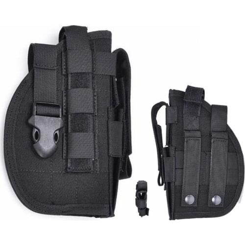 Universal Tactical Gun Holster Right Hand Molle Pistol Holster Combat Airsoft Waist Belt Holster Multicam Hand Gun Accessories