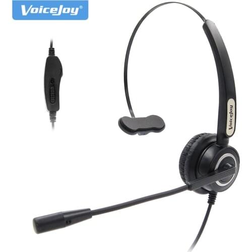 VoiceJoy Volume and Mute Switch headset For Yealink T20P T22P T26P Phones, AVAYA 1608 1616 9610 9620 SNOM ,Grandstream Phones