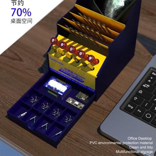 Mechanic Large space Tool storage box Screwdriver holder Mainboard Spare parts Screw Tweezers desktop Drawer Arrangement boxs