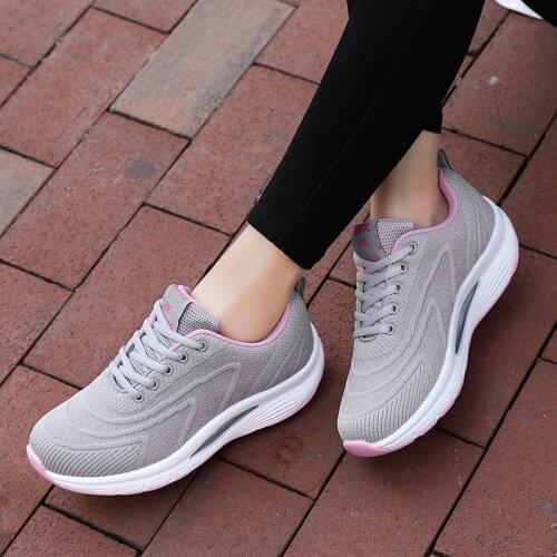 2021 Autumn Fashion Womens Flat Shoes Breathable Mesh Casual Shoes Woman Moccasin Zapatos Mujer Ladies Boat Shoes