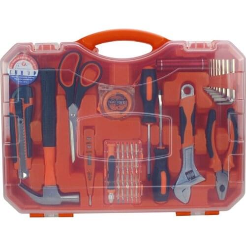 40pcs Hand Tools Set Household Hand Tool Kit herramientas Tool Box Case Scissors Plier Wrench Hammer Screwdriver HTS031