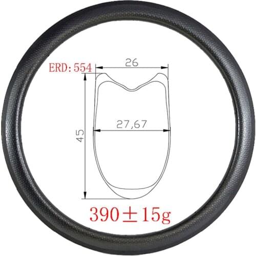 700c 45x25mm Tubular carbon fiber rim road bike basalt brake track 45Tmm Dimple surface customize 16H 18H 20H 24H 28H 32H Wheels