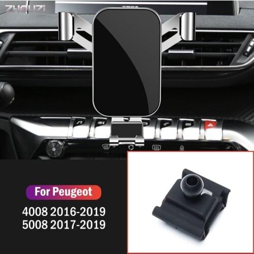Car Mobile Phone Holder Mounts GPS Stand Gravity Navigation Bracket For Peugeot 4008 5008 2016 2017 2018 2019 Car Accessories