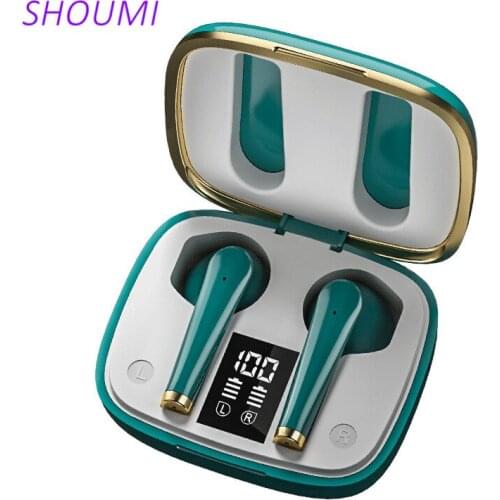 TWS Wireless Headphones Bluetooth 5.0 Earphones Ultra-Thin Mini In-Ear Sports Running Headset With Mic Charging-Box For Phones