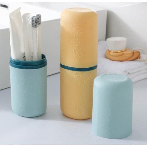 Travel Portable Toothbrush Toothpaste Holder Storage Case Box Organizer Household Storage Cup Outdoor Holder Bathroom Accessorie