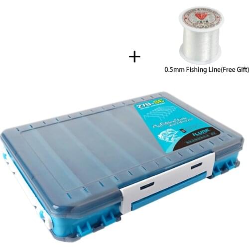 Double Sided Fishing Box Fishing Lures Hooks Case Storage Box Fishing Tackle Organizer Box Fish Accessories Tool