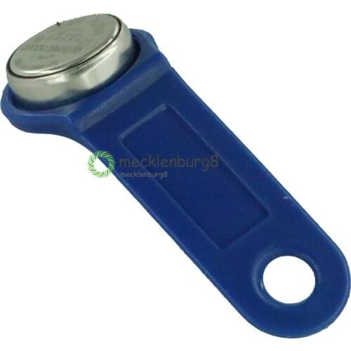 DS1990A-F5 TM Card iButton Tag with wall-mounted holder Blue M97