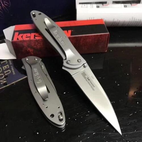 Kershaw 1660 Ken Onion Leek Flipper Assisted Opening Pocket Folding Knife Outdoor Camping Hunting Self-defense Tactical Knife