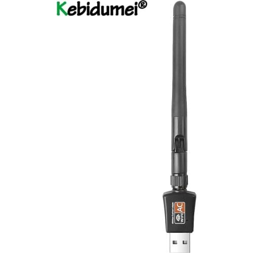 Kebidumei 600Mbps Mini USB Wifi Adapter Network 2.4G&5G 2.4G&5G Wireless Dual Band 802.11ac RTL8811AU for Desktop/Laptop/PC