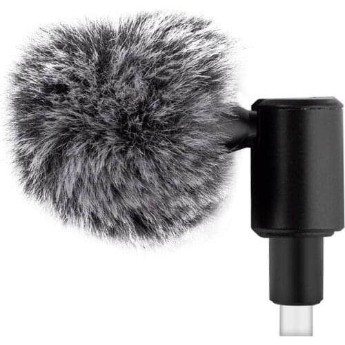 Mini Condenser Flexible Microphone for Smartphones Vlogging Microphone for YouTube Video Mic for Android Mobile Phone Vlog