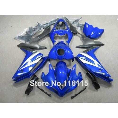 Injection molding motorcycle parts for YAMAHA YZF R1 2007 2008 fairings set YZF-R1 07 08 blue white black ABS fairing kit CF63