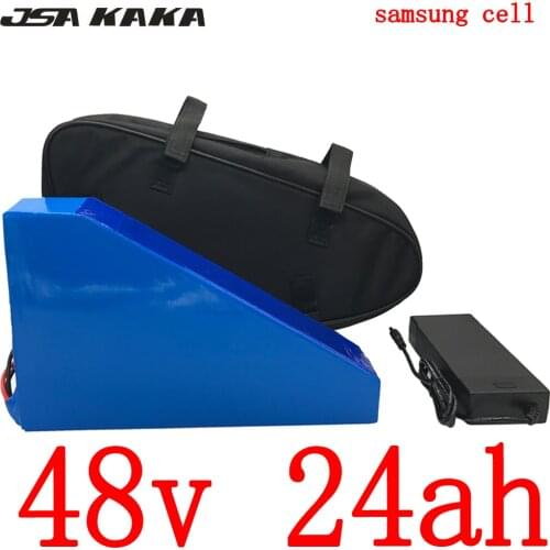 Free Customs Tax 48V 1000W 1500W 2000W Electric Bike Battery 13S 48V 20Ah 21Ah 24Ah 25Ah 30Ah Lithium Battery use samsung cell