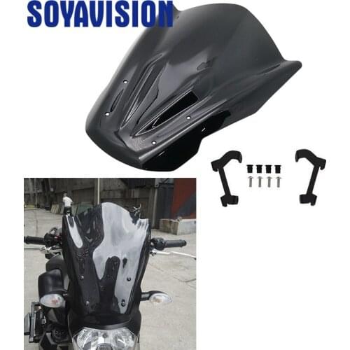 Motorcycle Windshield Windscreen For YAMAHA MT07 MT-07 FZ-07 FZ07 2014 2015 2016 2017 Accessories Wind Deflectors