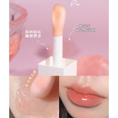 Soft bright lip balm stick lip balm fades lip lines Shining lip gloss Crystal jelly nourishes and moisturizes lasting