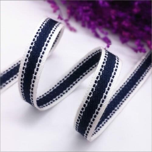 New 10mm Jump line grosgrain ribbon DIY Gift Packing Hair Accessories Materials Handmade Sewing Clothing Decorative belt 1 meter