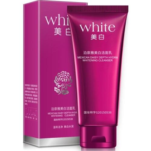 Bioaqua Black Chrysanthemum White Foam Wash Facial Cleanser Face Moisturizing Oil Control Anti Dirt Deep Clean Bubble Skin Care