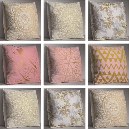 Boho Pillows Mandala Bohemian Pillowcase Cushion Cover Polyester Decorative Double Sides Throw Pillow Covers