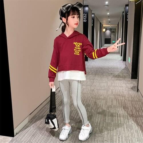 Casual Spring Autumn Girls Suit Coat+Pants 2Pcs/Sets Teenage Childrens School Clothing Kids Party High Quality