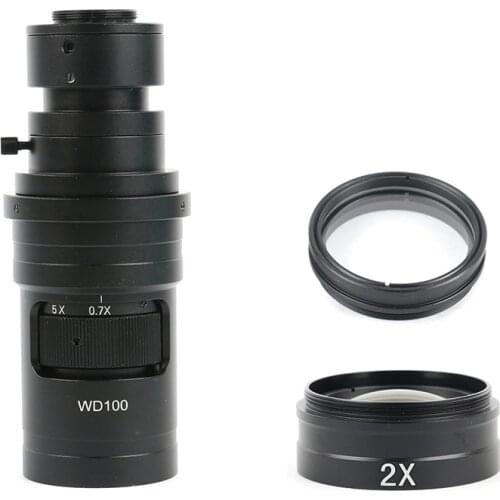 400X 1000X Adjustable Magnification Glass Lens C Mount Zoom Convex Optical Lens For HDMI VGA USB Digital Video Microscope Camera