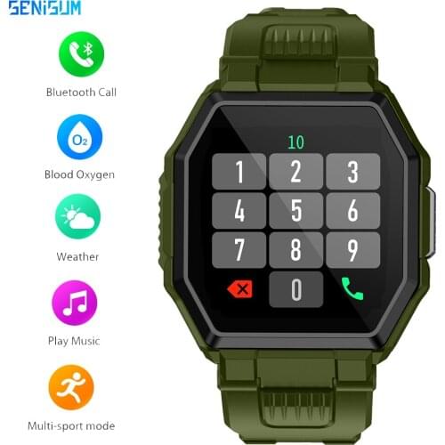 New Smart Watch Men Bluetooth Call Music IP67 Waterproof Heart Rate Monitor Outdoor Sports Full Screen Smartwatch Women Bracelet
