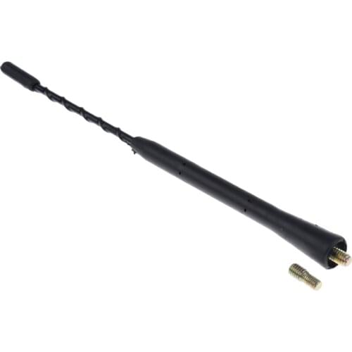 Stubby Car Roof Antenna AM/FM Radio Aerial Mast Screw Type Universal 9 Inch