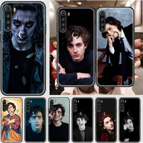 Timothee Chalamet Phone case For Xiaomi Redmi Note 7 7A 8 8T 9 9A 9S K30 Pro Ultra black 3D back trend hoesjes fashion shell