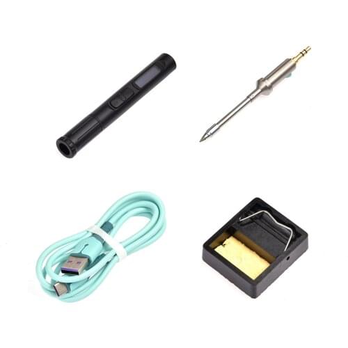 9V/2A USB Smart Thermostat Electric Soldering Iron Quickly Heat Up LED Display 100-400 Degree Outdoor Home DIY Convenient Tool