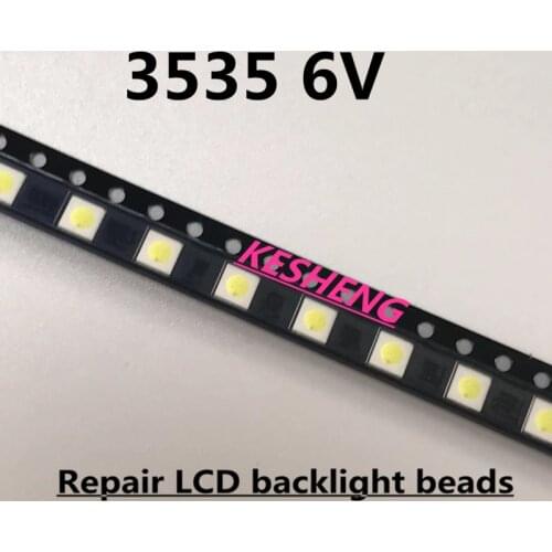 UNI LED Backlit LCD TV 3535 3537 LED SMD Bead Light 1w 6v 3535 1.2w Cool White UNI MSL-638DEZW-E26SC/2000PCS