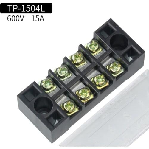 TB1504 terminal block connector high current 4P 600V 15A 4 position universal combined fixed parallel wiring board