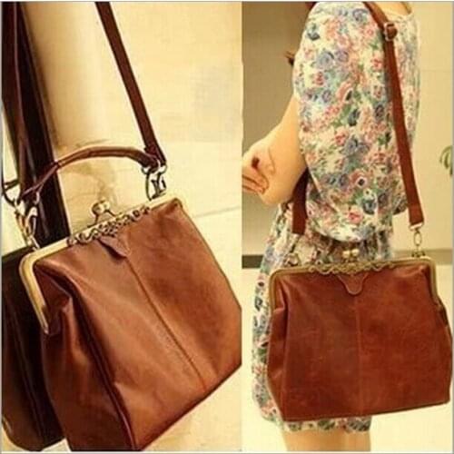 HOT!!!!Women Handbag Special Offer PU Leather bags women messenger bag/ Splice grafting Vintage Shoulder Crossbody Bags 3 Colors