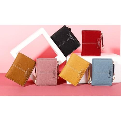 Women Wallets Zipper Purses Portefeuille Female Purse Clutch Women Wallet Small Cute Wallet Women Short Pu Leather