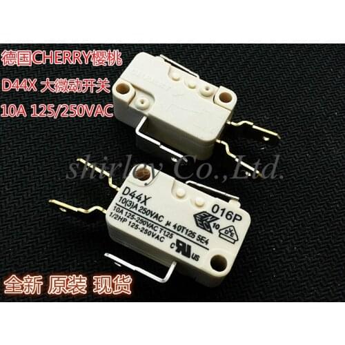 100% new Original D44X Micro switch reset stroke limit straight handle current 10A125V 250VAC