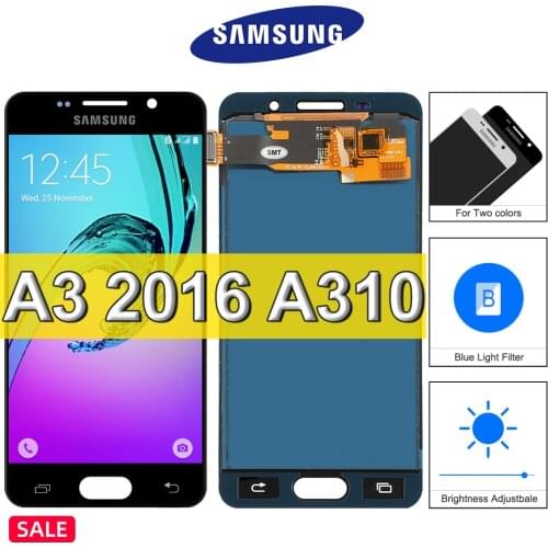4.7'' Tested TFT For Samsung Galaxy A3 2016 LCD Display For Samsung A310 A310F Display Screen Touch Digitizer Assembly A310 LCD