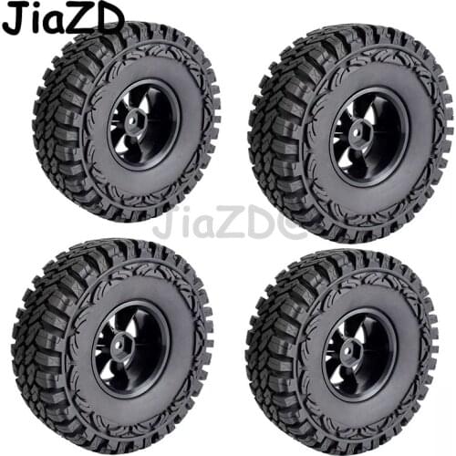 4PCS 114mm 1:10 rc rock crawler 1.9" Rubber Tyres/Wheel and Tires for Axial SCX10 II AX90046 AX90047 D90 Traxxas TRX-4