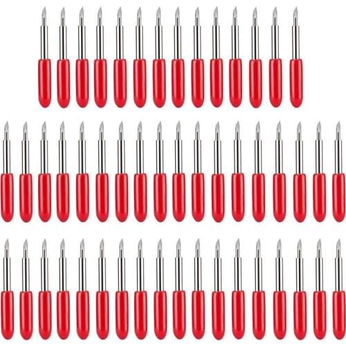 50Pcs Blades for Cricut Explore Air 2 Air Maker Expression 45 Degree Standard Vinyl Fabric Cutting Blade Replacement Retail