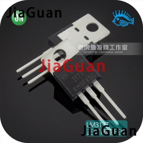 6pcs LM317TG TO-220 ON Positive power supply three terminal adjustable voltage regulator IC integrated chip