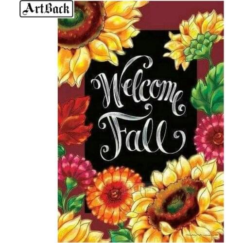 Diamond painting sunflower flower full square / round blackboard flower diamond embroidery diy 3d canvas art decoration